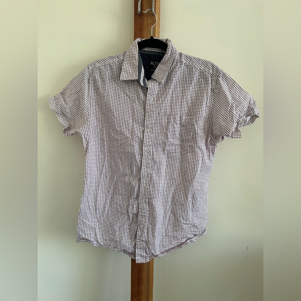 Men's Checkered Short Sleeve Shirt